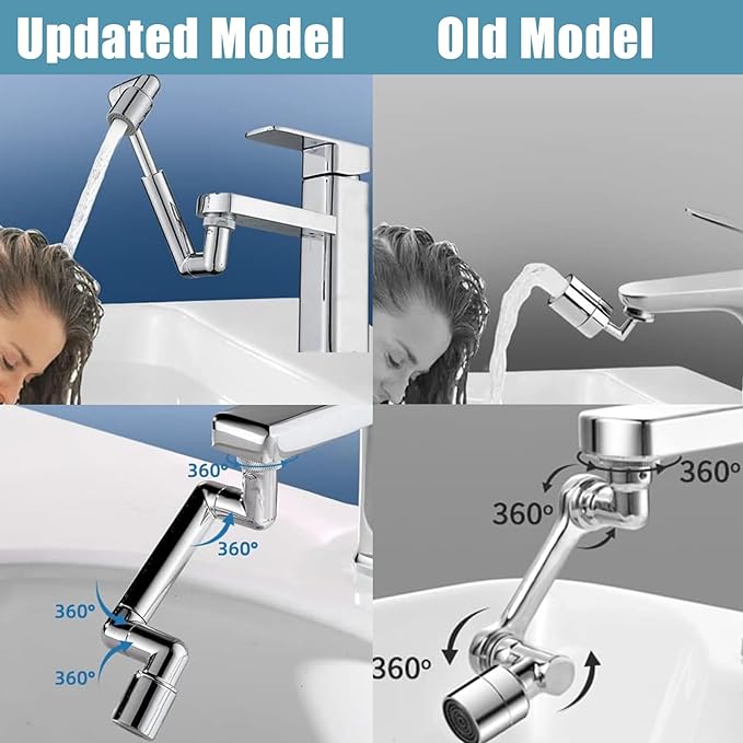 1440° Robotic Arm Scalable Metal Faucet Aerator