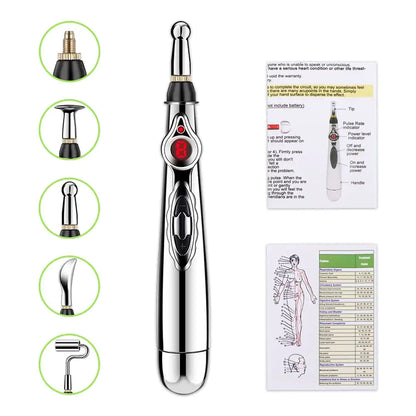 Electric Meridian Laser Pen Therapy Electric Acupuncture Pen, Needle-Free Acupuncture for Pain Relief Digital Acupuncture Pen Pain Relief Meridian Electric Energy Massager Electric Acupuncture Pen Innovating Vibes