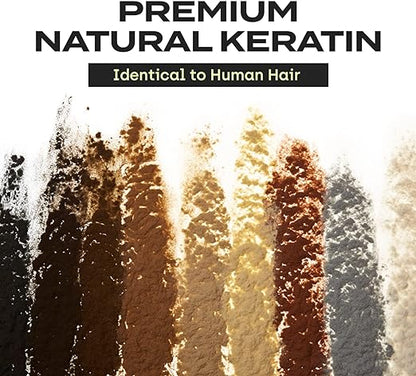 Densifying Premium Hair Fibers based on Keratin, the most colors  available- for Men and Women