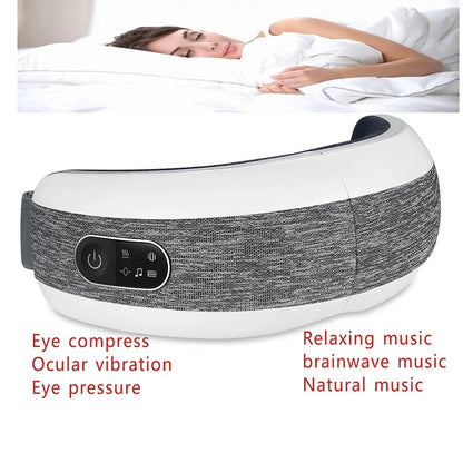 Bluetooth Smart Eye Massager with Air Compression, Heating & Music