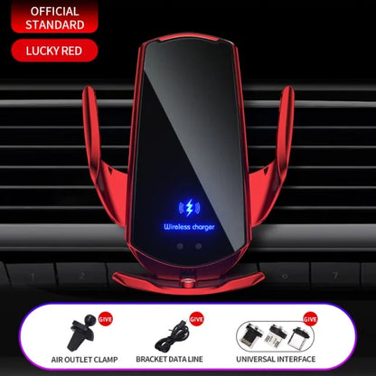 Fast Wireless Automatic 15W Qi Induction Car Charger(-Available In Five Different Colors-) - Innovating Vibes