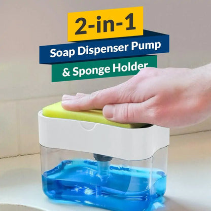 2-in-1 Soap Dispenser Sponge Caddy