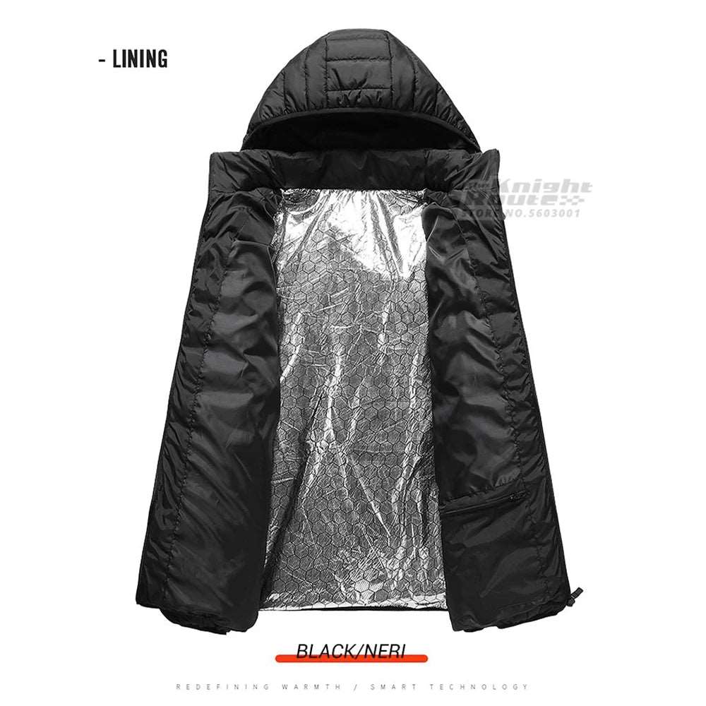 Heated Jacket USB Electric  Vest Winter Outdoor Warm Spots Thermal Coat Parka Jacket Hoodie