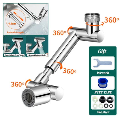 1440° Robotic Arm Scalable Metal Faucet Aerator