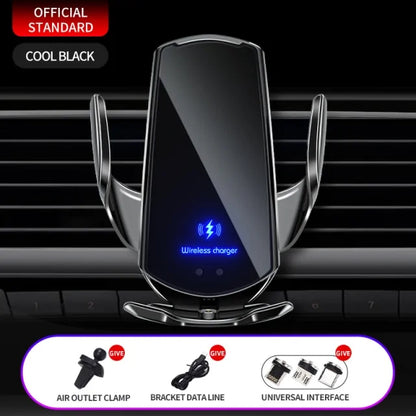 Fast Wireless Automatic 15W Qi Induction Car Charger(-Available In Five Different Colors-) - Innovating Vibes