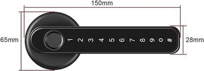 Smart Fingerprint Door Lock with TT Lock APP+Fingerprint Biometrics+Password and Mechanical Key