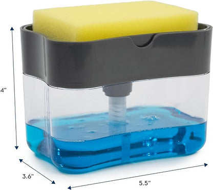 2-in-1 Soap Dispenser Sponge Caddy