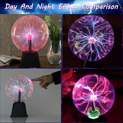 Static Electricity Plasma Lamp Sensitive Touch Control 6 Inch/15cm