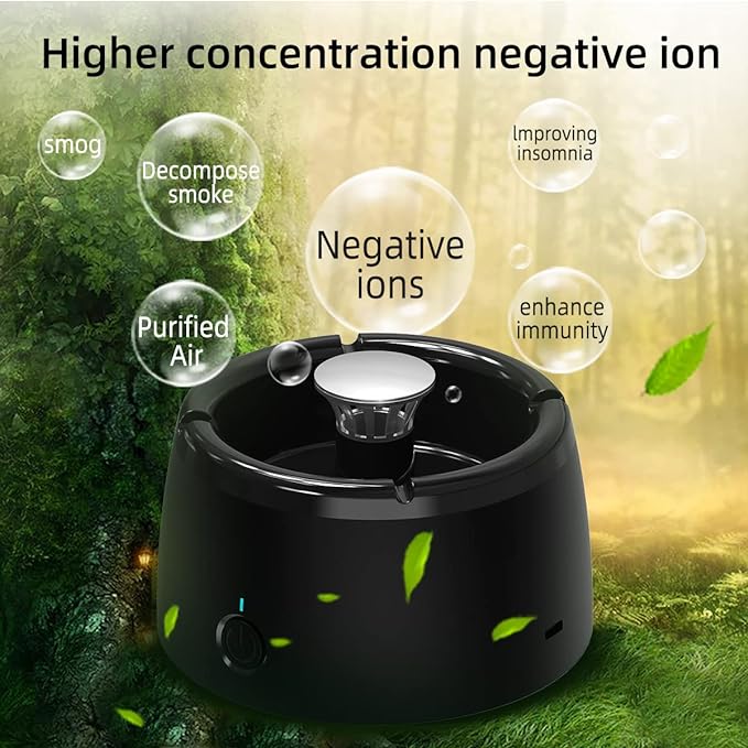 USB Rechargeable Smokeless Anti-Odor Ashtray