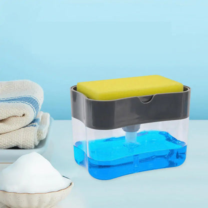 2-in-1 Soap Dispenser Sponge Caddy