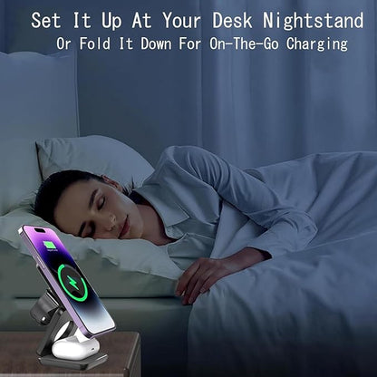 3-in-1 Foldable Wireless Charging Stand