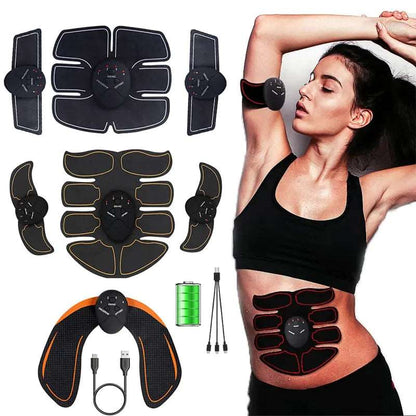 EMS Abdominal Electrostimulation Belt, Muscle Electrostimulator, Abdominal Training Device Stimulator, Electrostimulation, Bodybuilding for Men and Women, Muscle Stimulator|Smartworkout