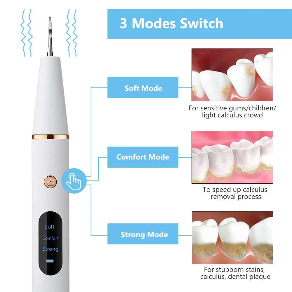 Electric Ultrasonic Calculus  tartar remover, household rinse for teeth, tooth ultrasonic stains, tooth polishing