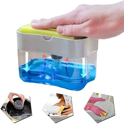 2-in-1 Soap Dispenser Sponge Caddy