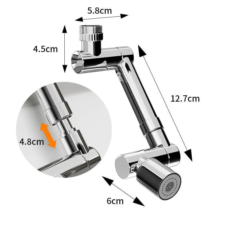 1440° Robotic Arm Scalable Metal Faucet Aerator