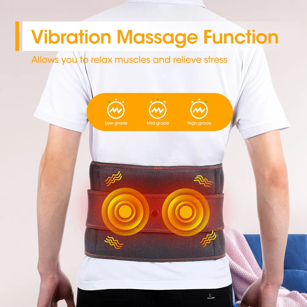 3-Mods Electric Vibrating Heating Massage Belt