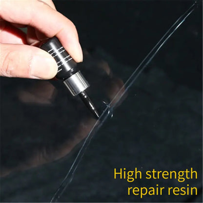 New Glass Repair Fluid,Easy DIY New Glass Repair Fluid,Windshield Crack Repair Kit,Car Window Glass Liquid Repair Set,Automotive Nano Fluid Glass Filler Vehicle Windscreen Tool,for Fixing Chips Cracks Innovating Vibes