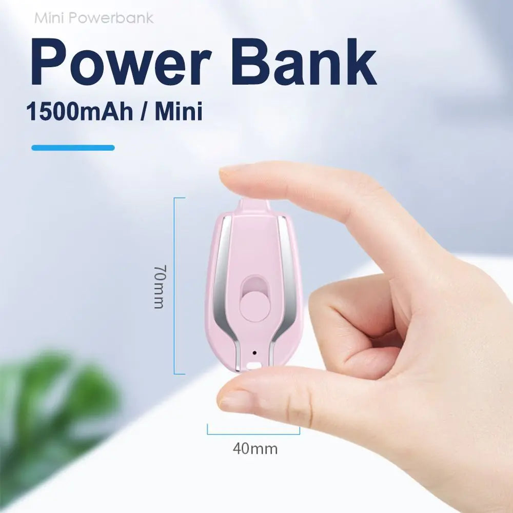 Portable Mini Power Bank Keychain Innovating Vibes