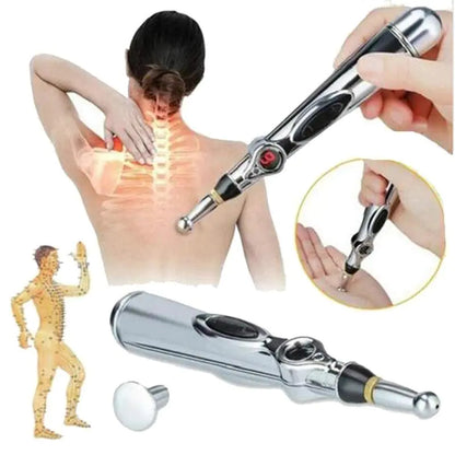 Electric Acupuncture Pen, Needle-Free Acupuncture for Pain Relief Digital Acupuncture Pen Pain Relief Meridian Electric Energy Massager Electric Acupuncture Pen Innovating Vibes