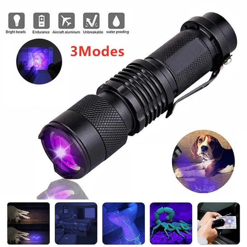 UV LED Flashlight Ideal Use for Windshield repair fluide Innovating Vibes