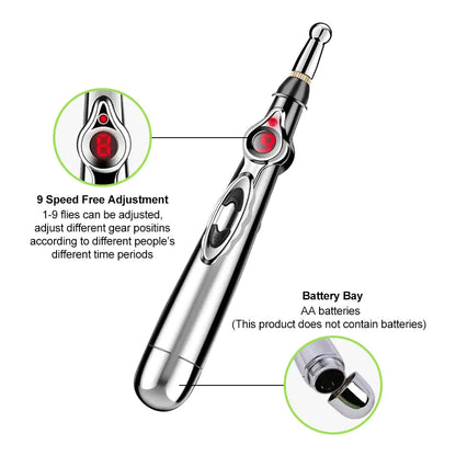 Electric Meridian Laser Pen Therapy Electric Acupuncture Pen, Needle-Free Acupuncture for Pain Relief Digital Acupuncture Pen Pain Relief Meridian Electric Energy Massager Electric Acupuncture Pen Innovating Vibes