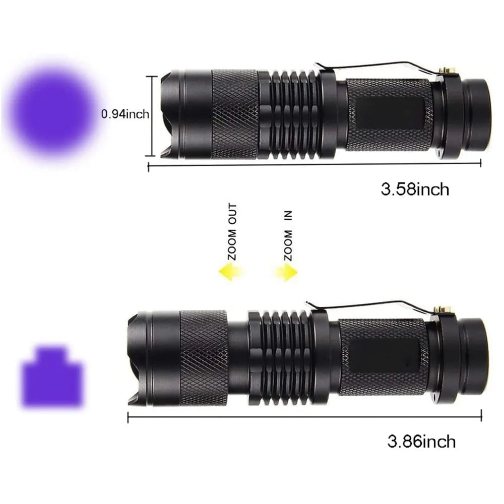 UV LED Flashlight Ideal Use for Windshield repair fluide Innovating Vibes